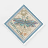 Serviette En Papier Bureau de création G libellule (Coin)