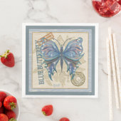 Serviette En Papier Bureau de création G papillon (En situation)