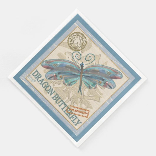 Serviette En Papier Bureau G Création libellule (Coin)