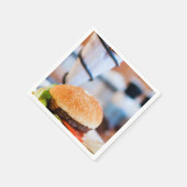 Serviette En Papier Burger et frites (Coin)
