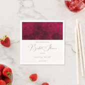 Serviette En Papier Burgundy Passion Enterrement de Vie (En situation)