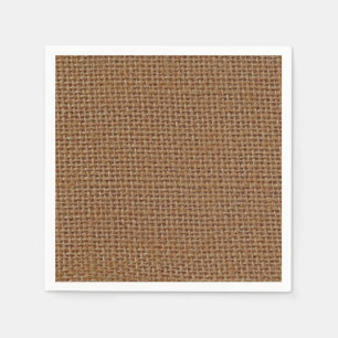 Serviette En Papier Burlap en jute brun foncé photo réaliste