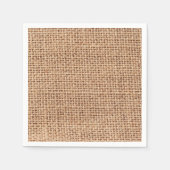 Serviette En Papier Burlap Fabric style Jute Look (Devant)
