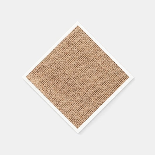 Serviette En Papier Burlap Fabric style Jute Look (Coin)