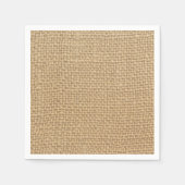 Serviette En Papier Burlap rustique (Devant)