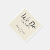 Serviette En Papier Burlap Rustique Nous aimons Les cookies Personnali (Coin)