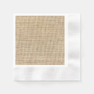 Serviette En Papier Burlap Vintage rustique