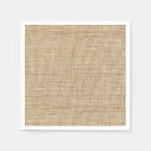 Serviette En Papier Burlap Vintage rustique (Devant)