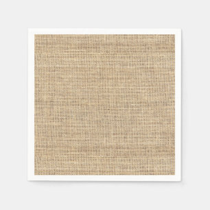 Serviette En Papier Burlap Vintage rustique