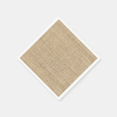 Serviette En Papier Burlap Vintage rustique (Coin)