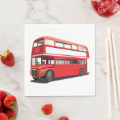 Serviette En Papier Bus Double Decker (En situation)