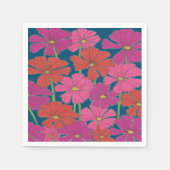 Serviette En Papier Bushel of Bright Cosmos (Devant)