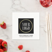 Serviette En Papier Business Company Event Party | ajouter LOGO (En situation)