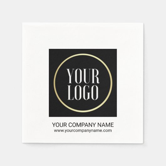 Serviette En Papier Business Company Event Party | ajouter LOGO (Devant)