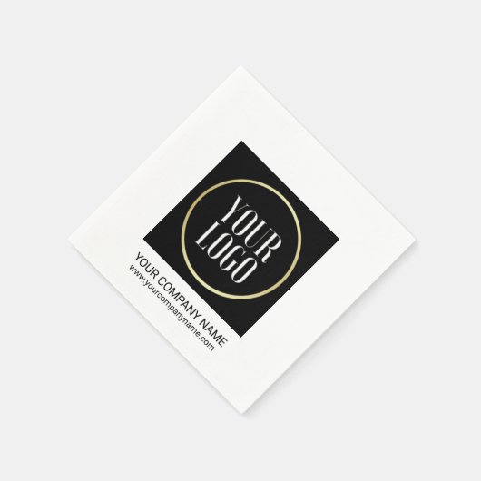 Serviette En Papier Business Company Event Party | ajouter LOGO (Coin)