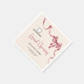 Serviette En Papier Business Grand Ouverture Moderne Logo De Ruban (Coin)