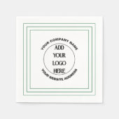 Serviette En Papier Business Logo Custom  (Devant)