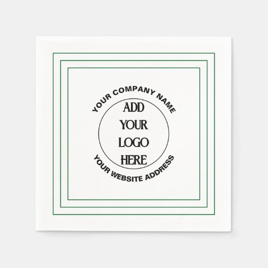 Serviette En Papier Business Logo Custom  (Devant)