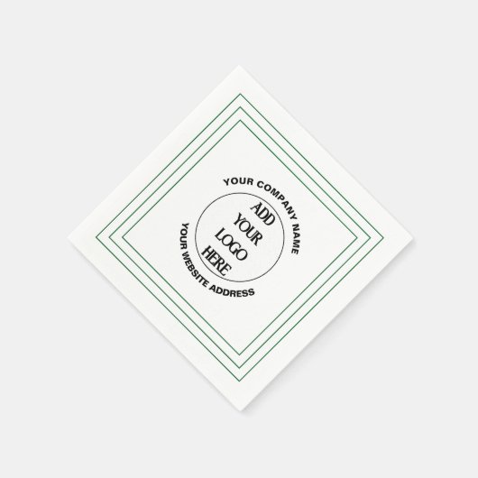Serviette En Papier Business Logo Custom  (Coin)