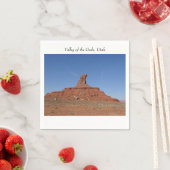 Serviette En Papier Butte dans la Vallée des Dieux, Utah (En situation)
