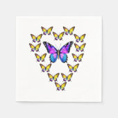 Serviette En Papier Butterfly Love Wings amour coeur (Devant)
