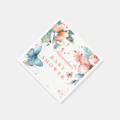 Serviette En Papier Butterfly Meadow Baby Shower (Coin)