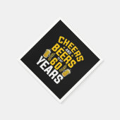 Serviette En Papier Buveur de bière et boissons pour mon anniversaire (Coin)