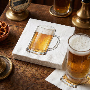 Serviette En Papier Buveur de bière froide moussue
