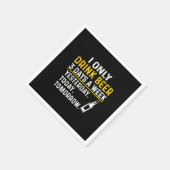 Serviette En Papier Buveur de bière Je ne bois que de la bière Anniver (Coin)