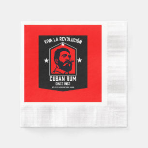 Serviette En Papier Buveurs de rhum cubain libre Révolution