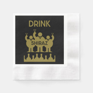 Serviette En Papier Buveurs de vin de Shiraz