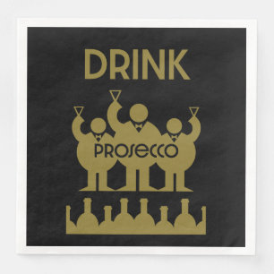 Serviette En Papier Buveurs de vin Prosecco