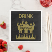 Serviette En Papier Buveurs de vin Prosecco (En situation)