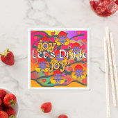 Serviette En Papier Buvons un Cocktail (En situation)