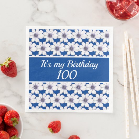 Serviette En Papier C’est mon Anniversaire Personnalisé Anniversaire 1 (En situation)