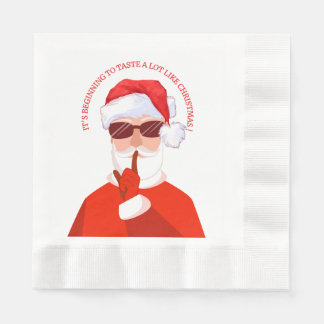 Serviette En Papier Ça commence à goûter comme Noël