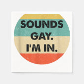 Serviette En Papier Ça Semble Gay Je Suis Dans (Devant)