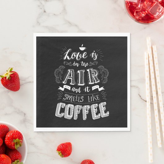 Serviette En Papier Ça sent le café
