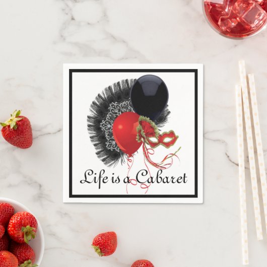 Serviette En Papier Cabaret (En situation)