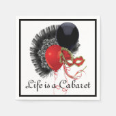 Serviette En Papier Cabaret (Devant)