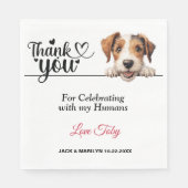 Serviette En Papier Câble Fox Terrier Papier Naples (Devant)