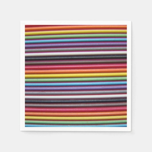 Serviette En Papier Câble Rainbow Ribbon (Devant)