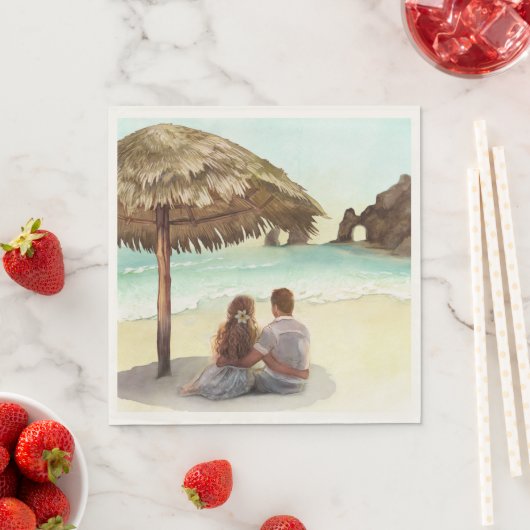 Serviette En Papier Cabo San Lucas | El Arco | Mariage de destination (En situation)