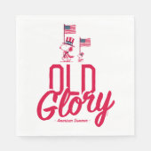 Serviette En Papier cacahuètes | American Summer Old Glory (Devant)