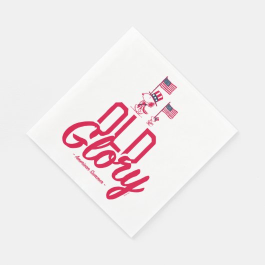 Serviette En Papier cacahuètes | American Summer Old Glory (Coin)