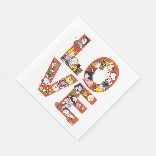 Serviette En Papier cacahuètes - AMOUR (Coin)