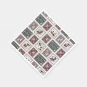 Serviette En Papier cacahuètes | Ancien Motif de traîneau (Coin)