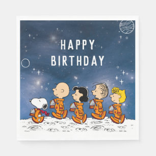 Serviette En Papier cacahuètes   Anniversaire de l'espace