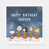 Serviette En Papier cacahuètes | Anniversaire de l'espace (Devant)