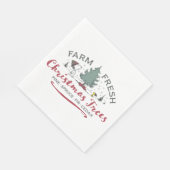 Serviette En Papier cacahuètes | Arbres de Noël frais de ferme (Coin)